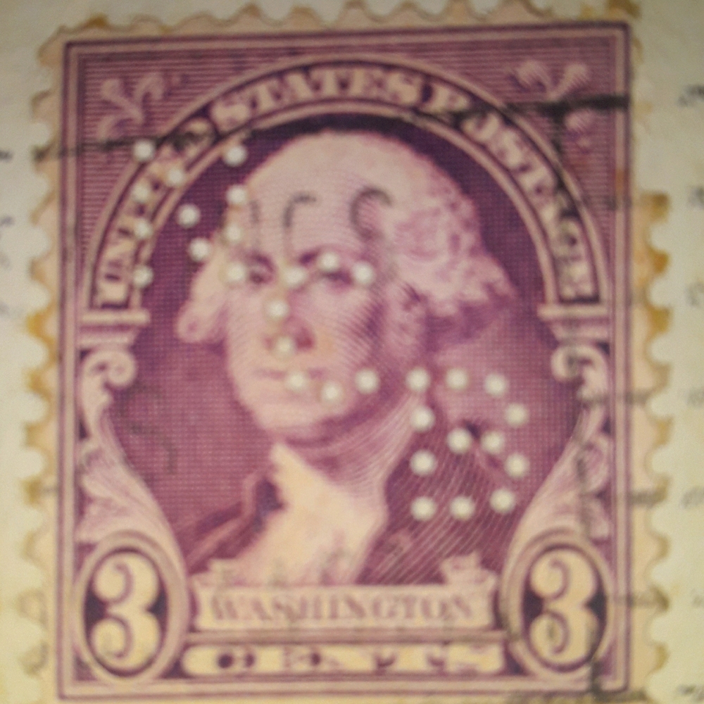 Washington 3 cent stamp